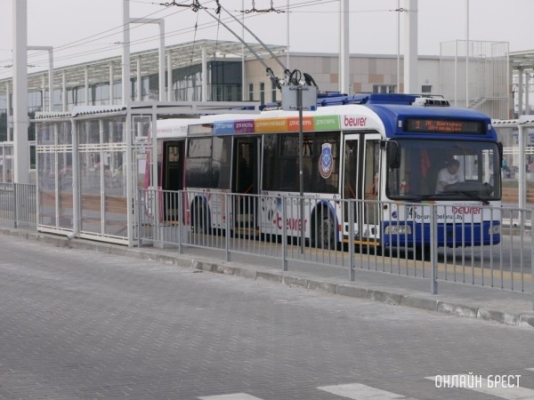 В Бресте по 8 сентября троллейбус № 2 будет ходить до автовокзала В Бресте по 8 сентября троллейбус № 2 будет ходить до автовокзала