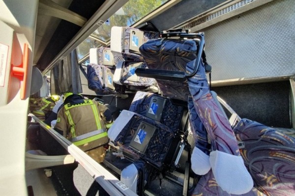 В Польше перевернулся автобус из Беларуси