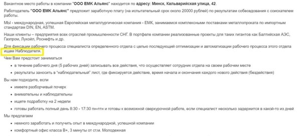 Топ необычных вакансий в Беларуси. Реальные объявления, которые вас удивят