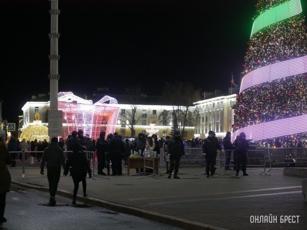 Как будет работать милиция в Новый год на массовых мероприятиях в Бресте и области