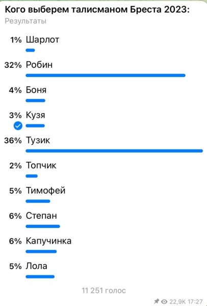 Талисманом Бреста 2023-го года стал кролик Тузик Талисманом Бреста 2023-го года стал кролик Тузик