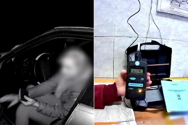 Нетрезвая водитель везла на машине 10-летнего ребенка. Освидетельствование показало 1,76 промилле