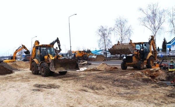 Новую парковку строят вдоль ул. Катин Бор в Бресте