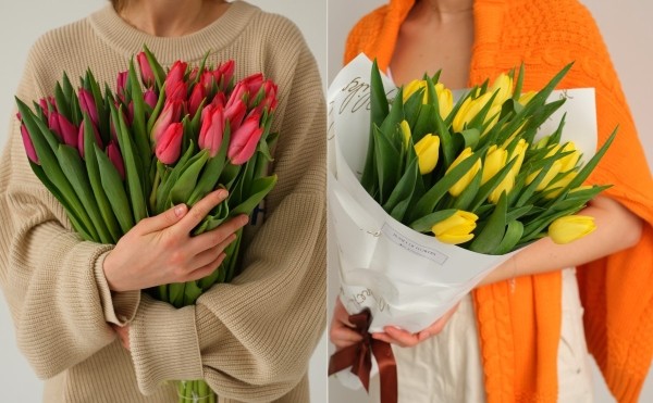 Большой выбор СВЕЖИХ ТЮЛЬПАНОВ к 8 Марта в сети магазинов «Планета цветов»