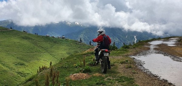 Белоруска на мотоцикле побывала на Баренцевом море Белоруска на мотоцикле побывала на Баренцевом море
