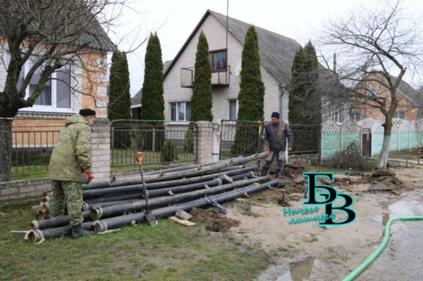 В Тельмах-1 строится система водоотведения В Тельмах-1 строится система водоотведения