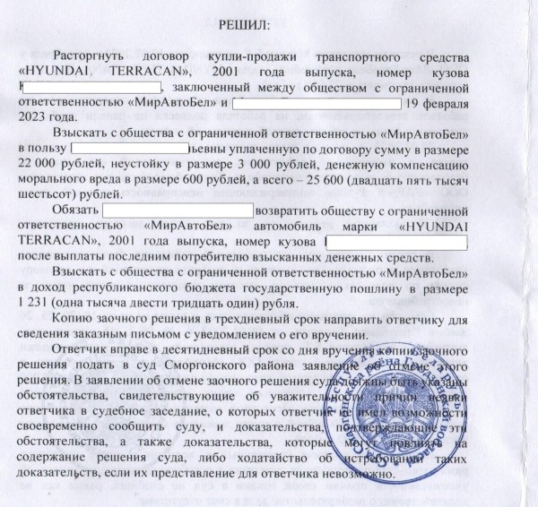 Купили «Терракан» за 22 000 BYN, и он больше не завёлся Купили «Терракан» за 22 000 BYN, и он больше не завёлся