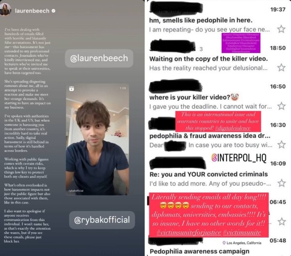 Норвежско-белорусский певец рассказал, что два года терпит сталкинг: бывшая коллега нападает на певца и угрожает его друзьям