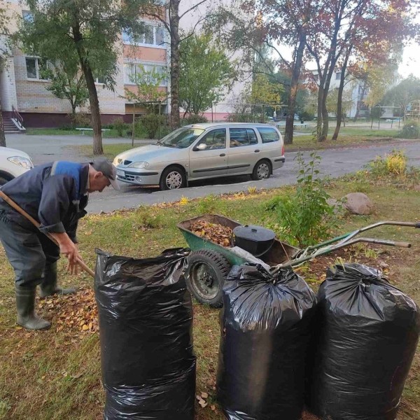 Жители микрорайона Речица показали, как наводят порядок около своего дома Жители микрорайона Речица показали, как наводят порядок около своего дома