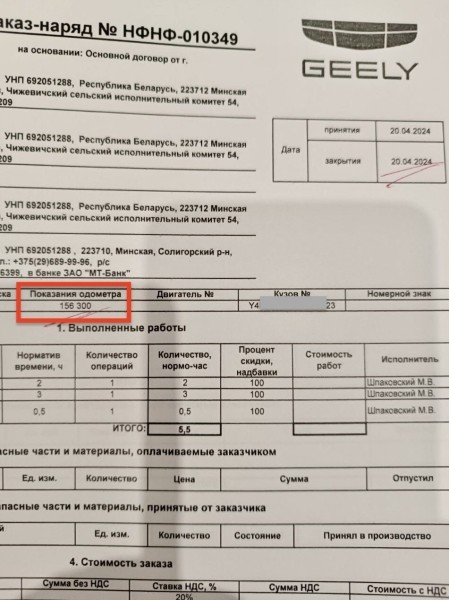 Белорус купил у дилера Geely Atlas с пробегом 156 тыс. км, а на деле оказалось почти 230 тысяч! Как так вышло? Белорус купил у дилера Geely Atlas с пробегом 156 тыс. км, а на деле оказалось почти 230 тысяч! Как так вышло?