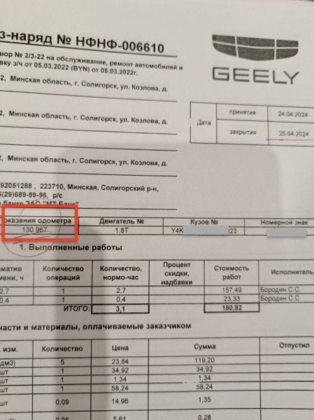 Белорус купил у дилера Geely Atlas с пробегом 156 тыс. км, а на деле оказалось почти 230 тысяч! Как так вышло? Белорус купил у дилера Geely Atlas с пробегом 156 тыс. км, а на деле оказалось почти 230 тысяч! Как так вышло?