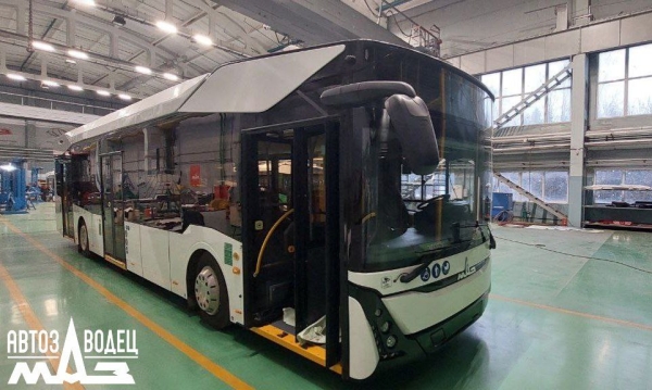 Троллейбус третьего поколения МАЗ отправил в Первый регион Троллейбус третьего поколения МАЗ отправил в Первый регион