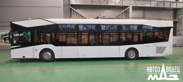 Троллейбус третьего поколения МАЗ отправил в Первый регион Троллейбус третьего поколения МАЗ отправил в Первый регион
