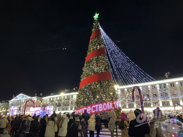 Главная новогодняя красавица Бреста зажглась — видео