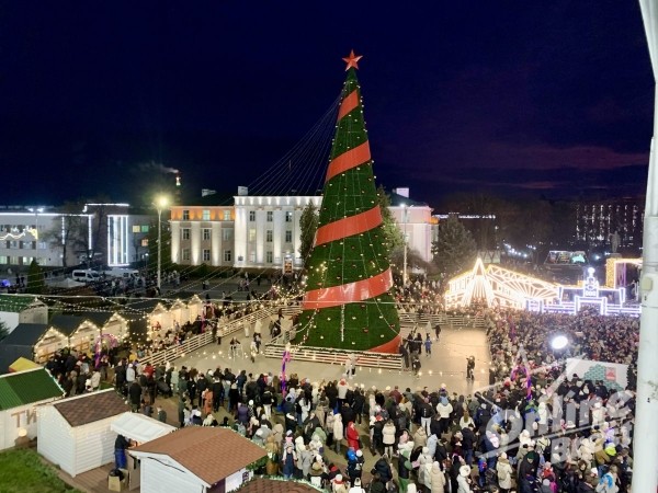 Главная новогодняя красавица Бреста зажглась — видео
