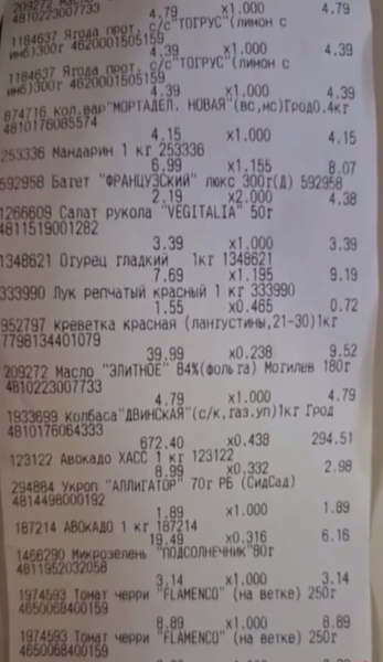 Мужчина купил продукты и не заметил, что колбаса стоила 672 рубля за килограмм Мужчина купил продукты и не заметил, что колбаса стоила 672 рубля за килограмм