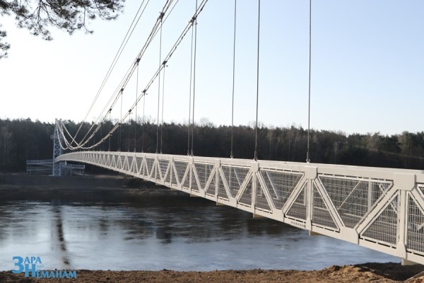 Как выглядит самый длинный подвесной мост в Беларуси после ремонта