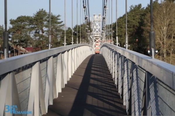 Как выглядит самый длинный подвесной мост в Беларуси после ремонта