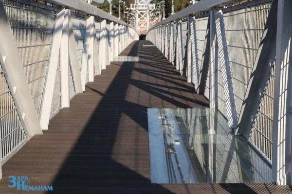 Как выглядит самый длинный подвесной мост в Беларуси после ремонта