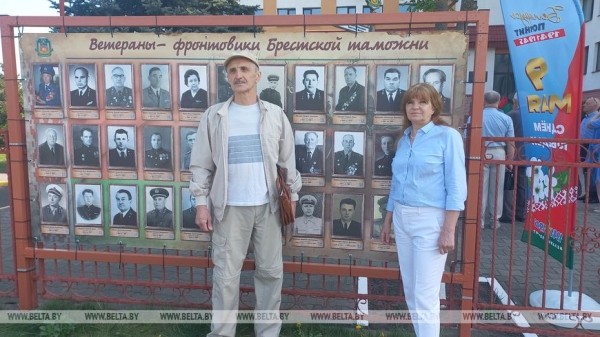Аллею памяти ветеранов-фронтовиков открыли брестские таможенники