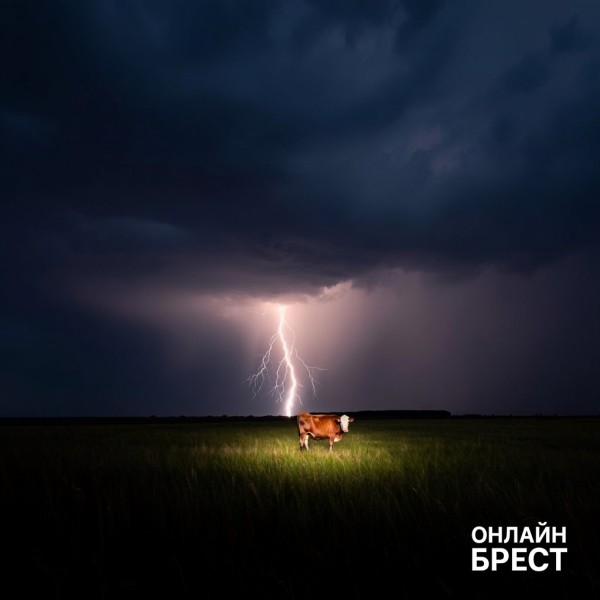 Молния убила 71 корову на поле в Беларуси Молния убила 71 корову на поле в Беларуси